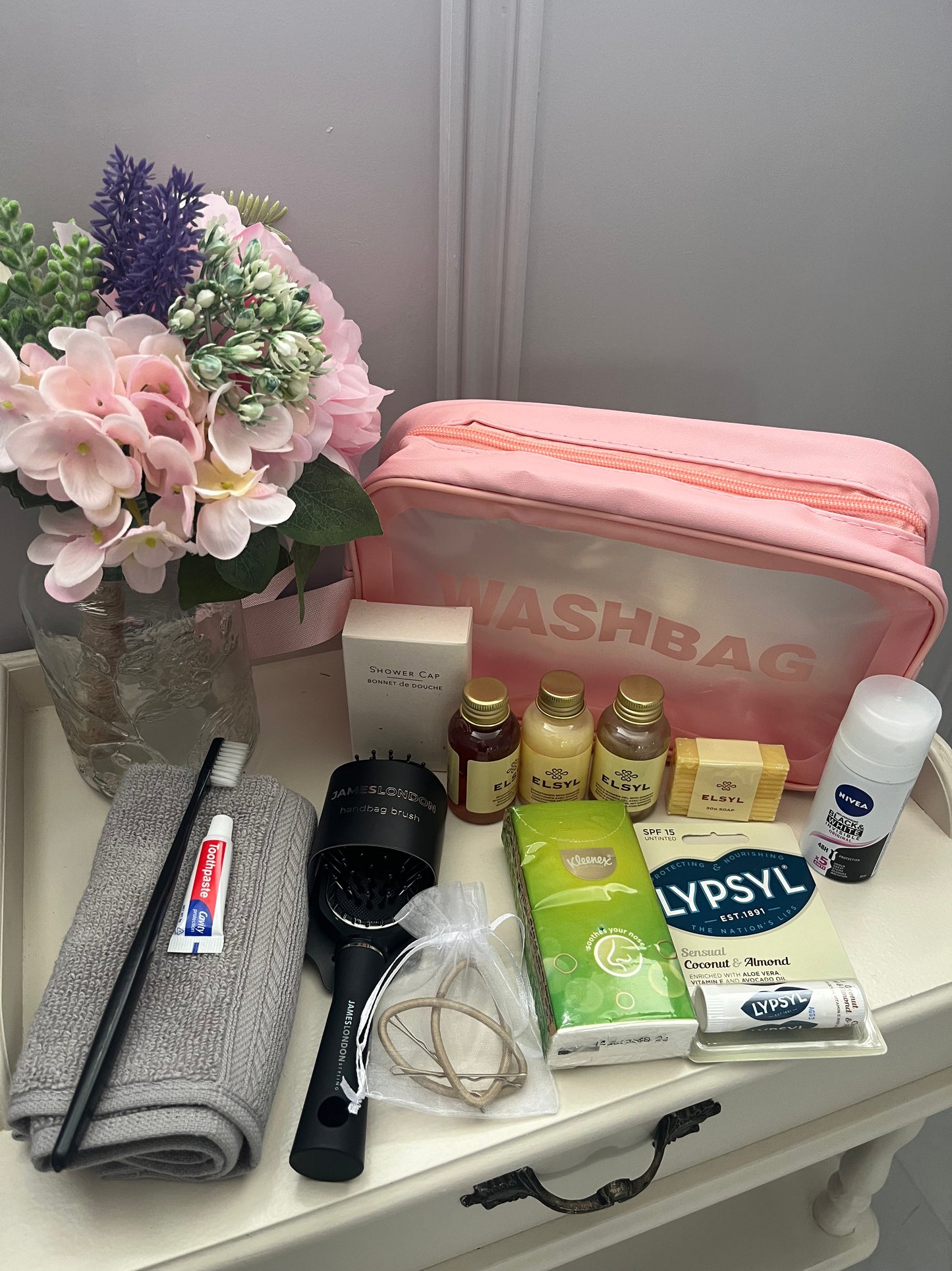 Prepacked hospital wash bag