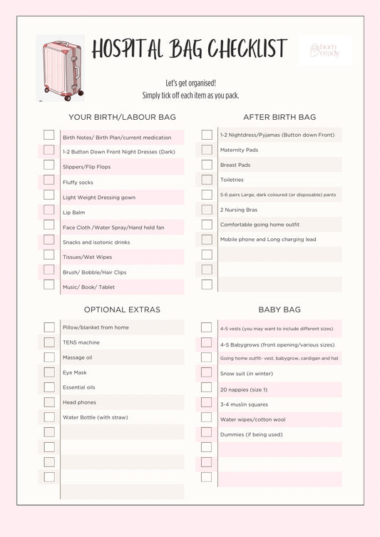 Hospital Bag CheckList