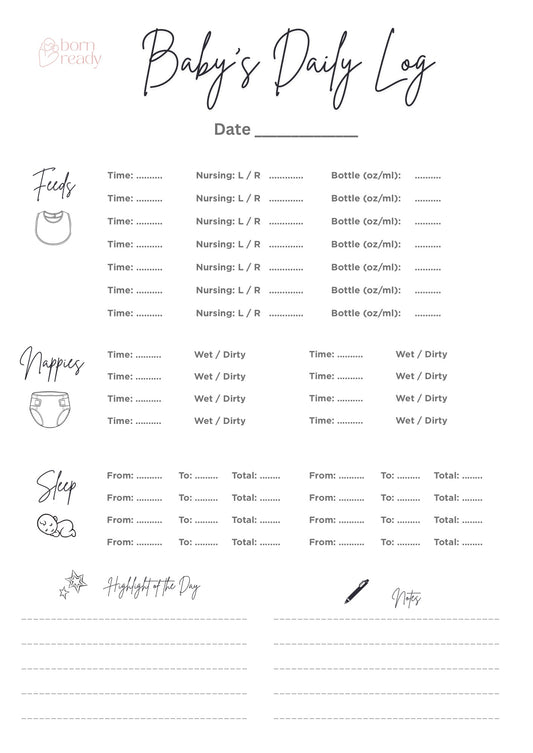 Baby Daily Log